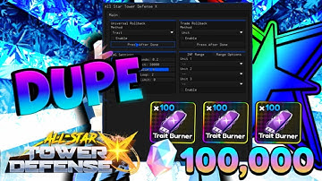 [RELEASE] All Star Tower Defense X Script GUI HACK | DUPE & ROLLBACK, MACRO, LAG SCRIPT, INF RANGE