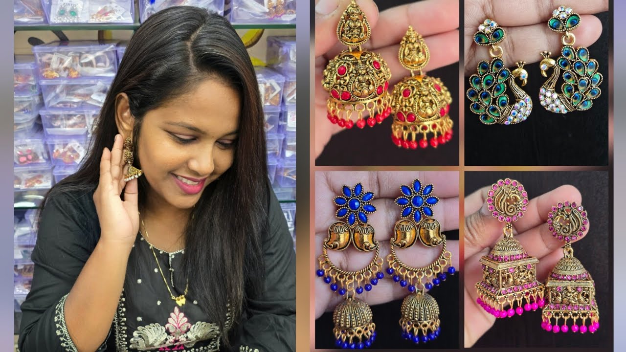 വീണ്ടും കണ്ണഞ്ചിപ്പിക്കുന്ന കമ്മലുകളുടെ വിപുലമായ Collections... WhatsApp 9447352493 to order...