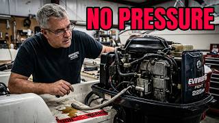 Evinrude Ficht 225HP Repair: High Pressure Pump Failure + Oil Tank Removed!