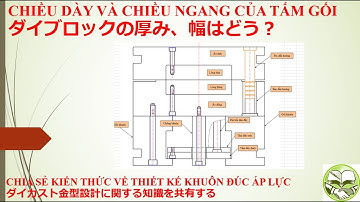 Chia sẻ kiến thức về thiết kế khuôn đúc áp lực/Chiều dày và chiều ngang của tấm gối khuôn
