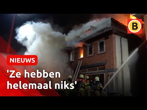 Damien helpt de slachtoffers van de woningbrand in Dongen | Omroep Brabant