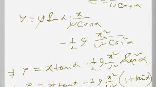 Projectile: Trajectory, angle of elevation