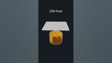 Cloth Simulation 1 Face VS 16384 Faces #blender #blender3d #asmr