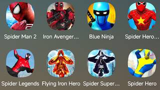 The Amazing Spider-Man 2, Iron Avenger, Blue Ninja, Spider Hero Run, Spider Legends, Flying Iron ... screenshot 3