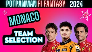 F1 Fantasy 2024 | MONACO Team Selection