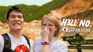 Japan Van Life Vlogs | THE FLOOR IS LAVA! (kind of..)  We Visited Hokkaido’s Hellish Hot Springs♨