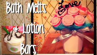Make Lotion Bars/Bath Melts for Skin & Hair (Gift Ideas DIY)