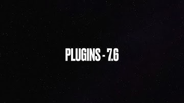 Plugins 7.6 - How To Make Your Plugins Menu Awesome!