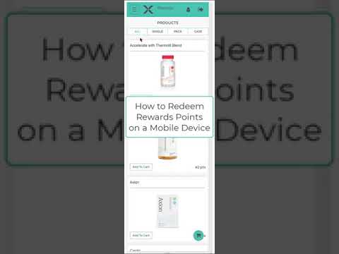 How to: Redeem your Xyngular Rewards Points on mobile