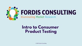 Intro to Consumer Product Testing: CPG Course #1 of 4