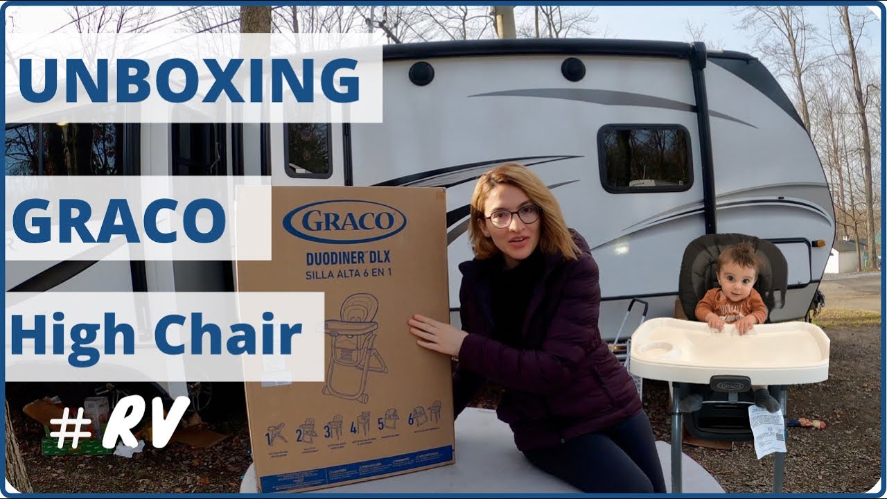 Unboxing GRACO Duodiner DLX High Chair NOT VERY Successfully in RV