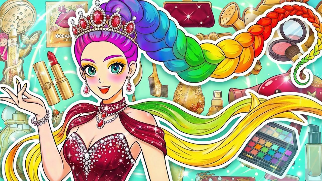 💖Paper DIY💖KPOP DEMON HUNTERS Rumi colorful Hair Care +Skincare + Makeup +Fashion Blind Bag Unboxing