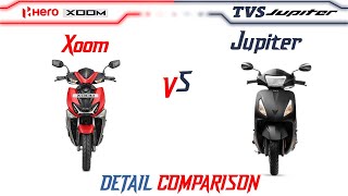 Hero Xoom 110 VS Tvs Jupiter 110 | Comparison | Mileage | Top Speed | Price | Bike Informer