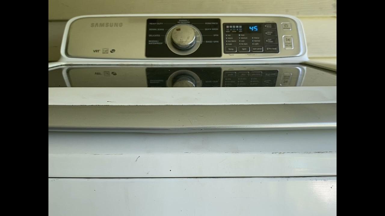 Samsung washer WA45H7000AW 5.2 start to finish YouTube
