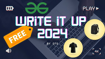 GFG Write it Up 2024 | GFG Swags| Grab Them