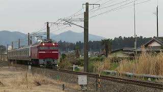 常磐線　EF81 139牽引　E531系K467編成　配9421レ　AT出場配給　友部～内原　第三小原踏切　通過　2022.03.29