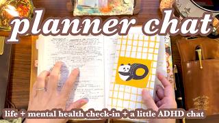 planner chat: life updates, mental health check-in + some ADHD thoughts in my hobonichi cousin