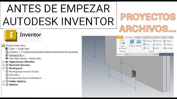 Cosas que debes saber si estas empezado en Autodesk Inventor o llevas poco tiempo - Crear proyectos.