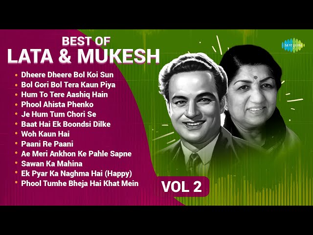 Lata Mangeshkar And Mukesh Songs | Ek Pyar Ka Naghma Hai | Paani Re Paani | Non-Stop Playlist class=