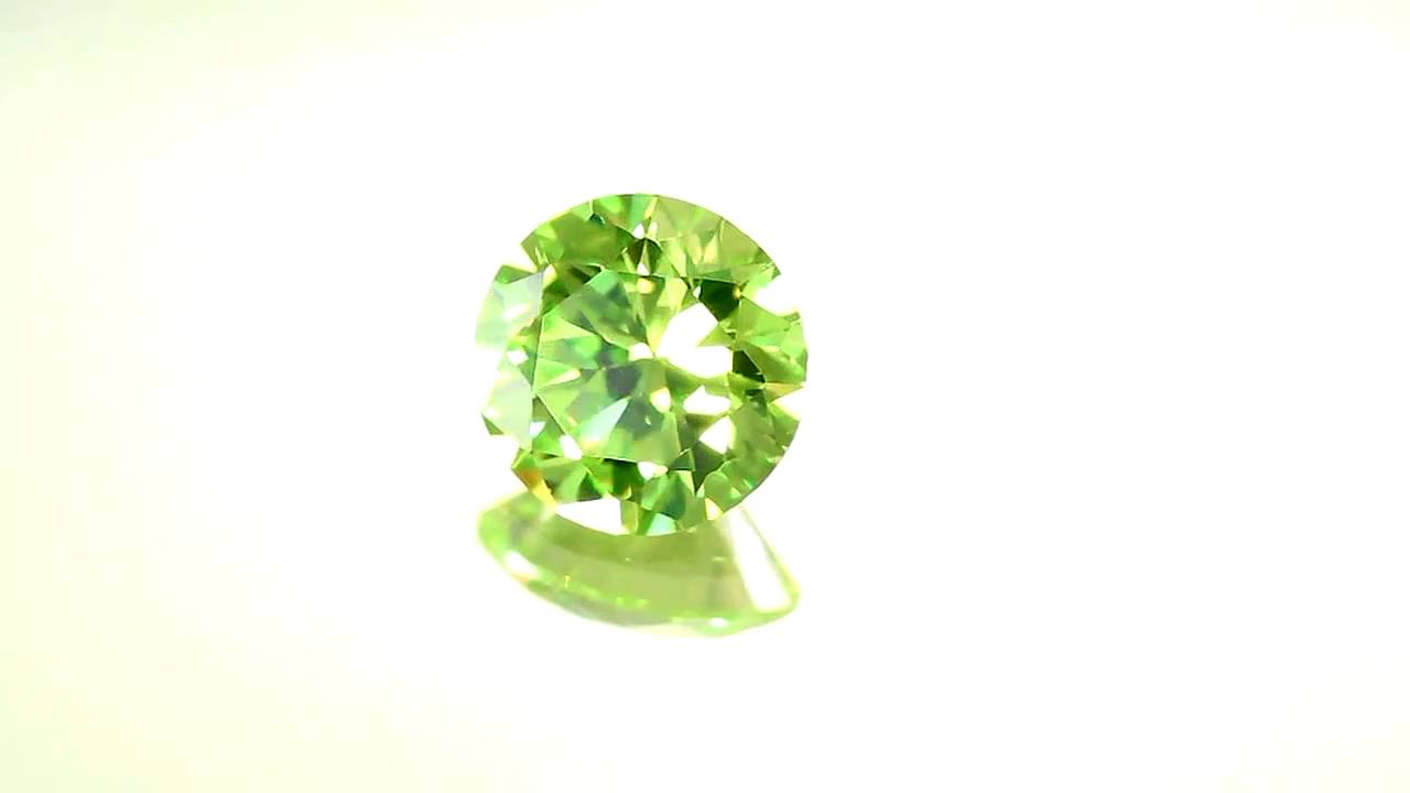 Apple Green Cubic Zirconia Round YouTube