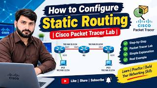 Cisco Packet Tracer Lab 6 : How to Configure Static Routing | Step-by-Step