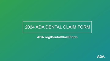 ADA Dental Claim Form