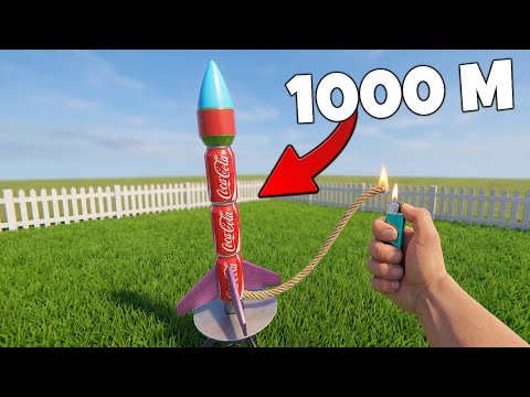 I made A Rocket in My backyard And it Went to Sky 