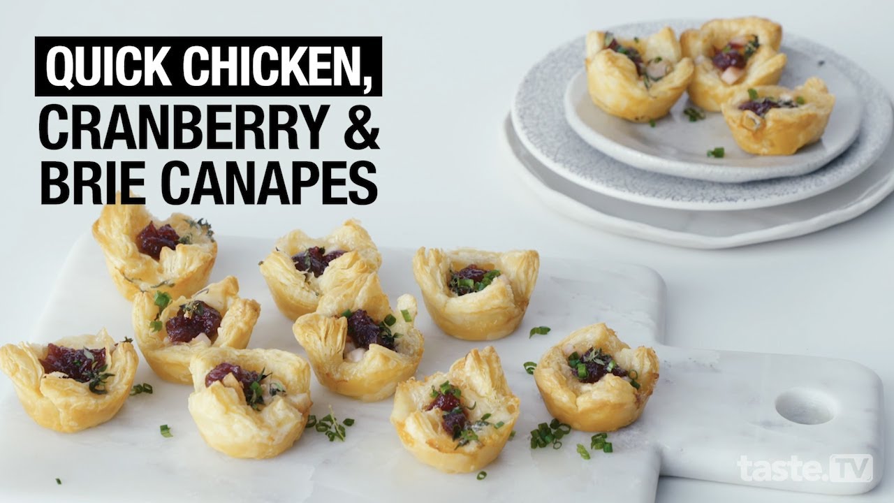 How to make chicken and brie puff pastry bites | taste.com.au