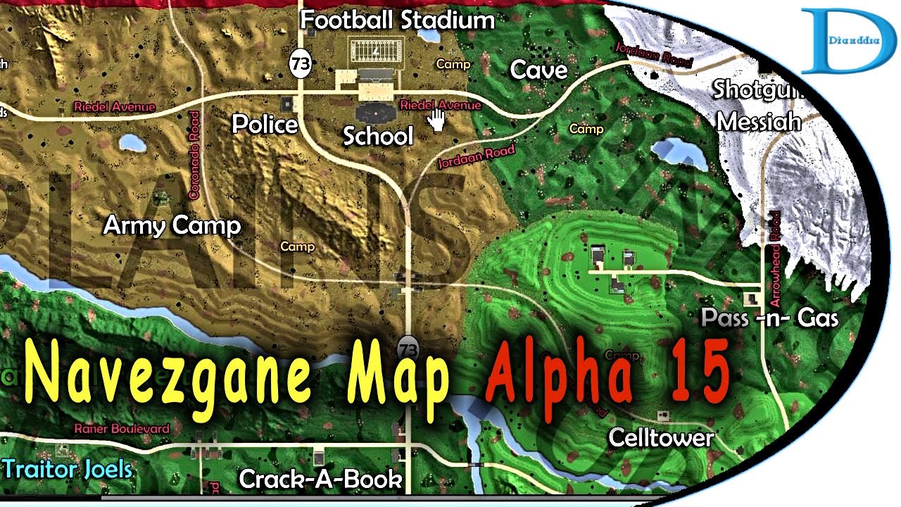 7 day to die map  2022 New  A15 Navezgane Map - 7 Days To Die Alpha 15