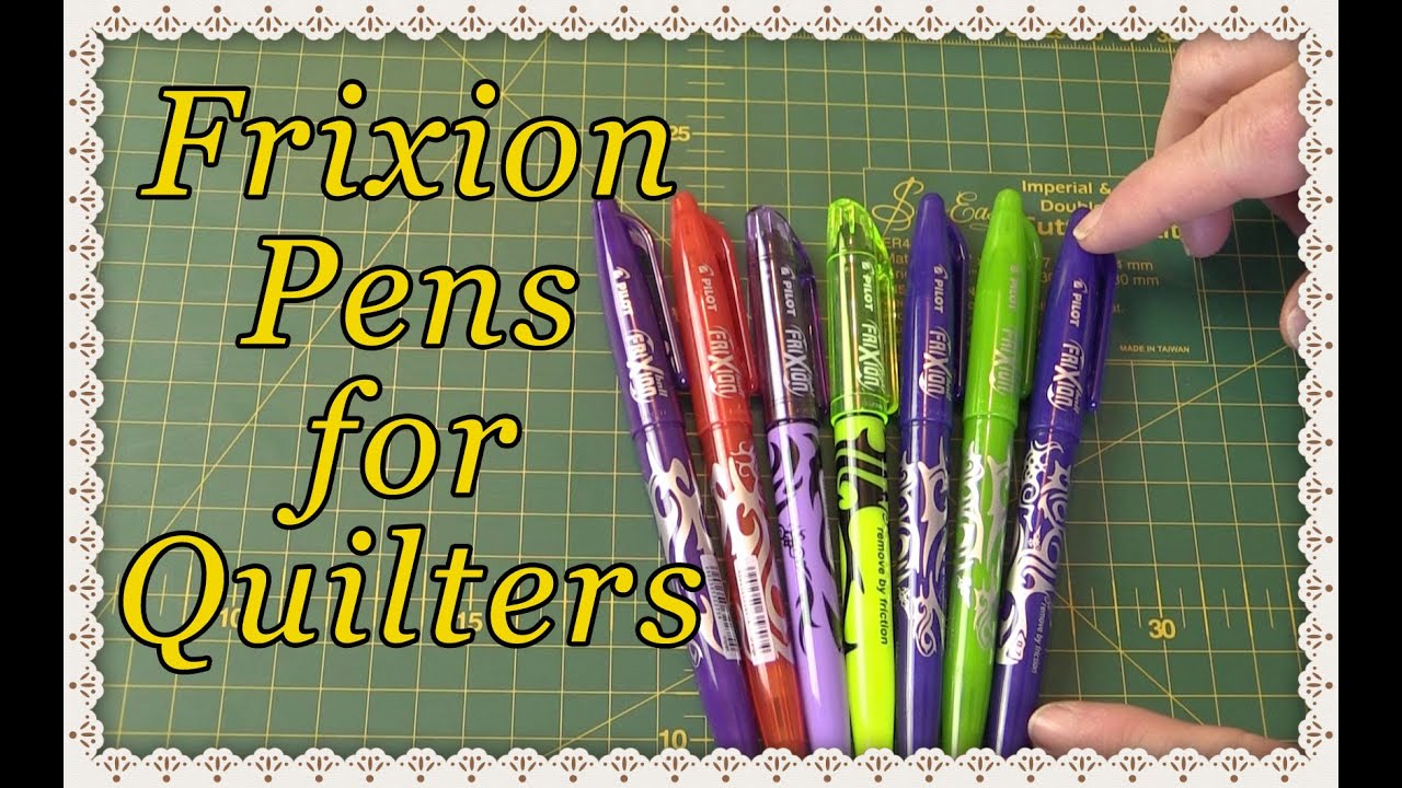 Frixion Pen Review: Fabric Pens for Quilters 