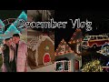 December vlog | ice skating, making gingerbread houses, &amp; Christmas lights