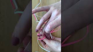 Starting a two string lanyard