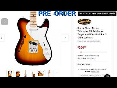 Squier Affinity Thinline Telecaster - YouTube