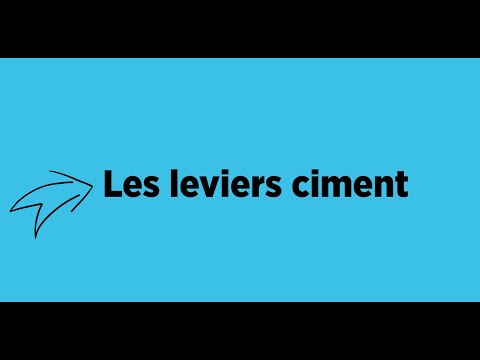 Les leviers de décarbonation du ciment - ciments bas carbone