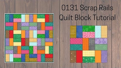 0131 Scrap Rails Quilt Tutorial | Block of the Day 2023 | Jelly Roll Quilt | AccuQuilt | Scrap Quilt