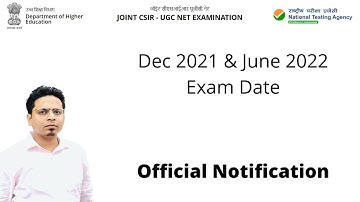 CSIR UGC NET June 2022 Dec 2021 Official Information | Exam Date