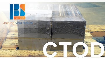 Crack Tip Opening Displacement (CTOD) test of S690 at the Belgian Welding Institute