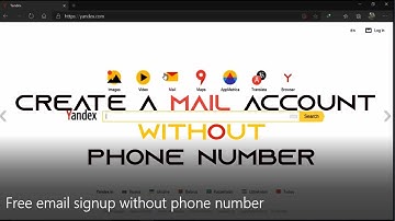Free email sign up without phone number, yandex mail || #2020