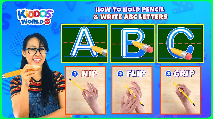 How to Write Uppercase ABC Letters  - Teaching Kids How to Hold a Pencil