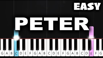 Taylor Swift - Peter - EASY Piano Tutorial