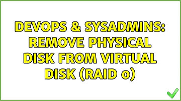 DevOps & SysAdmins: Remove physical disk from virtual disk (RAID 0)