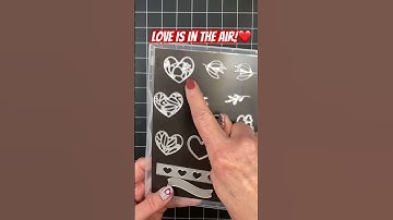 Hearts Embossed ADD a UNIQUE BACKGROUND #shortsvideo