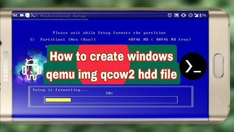 How to create windows qemu-img qcow2 virtual hdd