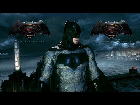 Batman: Arkham Knight - Batman vs. Superman: Dawn Of Justice Skin Free Roam  Gameplay - YouTube