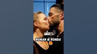 Roman Reigns and Ronda Rousey 🤩 #wwe #romanreigns #rondarousey #shorts