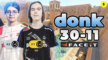 CS2 POV | donk FACEIT Ranked with Magnojez (Anubis) Voice Comms 30-11