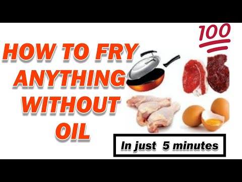 Magic Frying Pan, Fry your meats without using oil at all, See video on how it works.