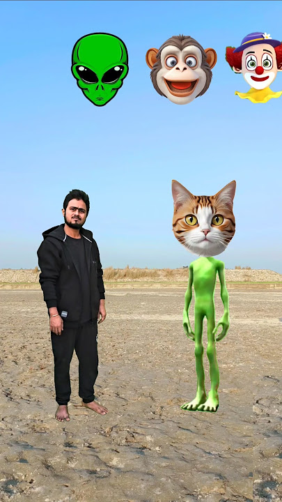 Moye Moye double head matching with alien funny vfx magic #shorts #funny