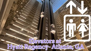 World Famous Otis Traction Elevators @ Hyatt Regency- Atlanta, GA