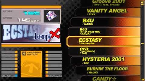 Dancing Stage Euromix 2 Song List